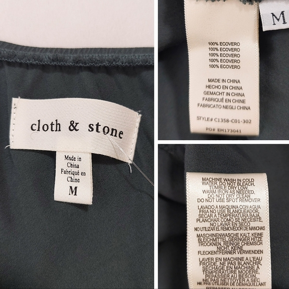 Cloth & Stone Green Evereve One Shoulder Blouse - Picture 10 of 10